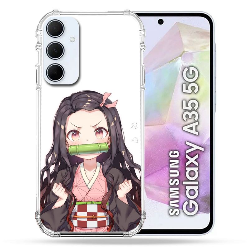 Coque Renforcé Pour Samsung Galaxy A35 5G Manga Demon Slayer Nezuko