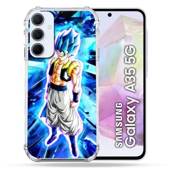 Coque Renforcé Pour Samsung Galaxy A35 5G Manga Dragon Ball Gogeta Lumiere