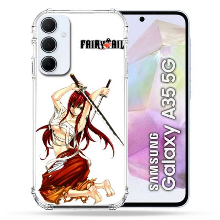 Coque Renforcé Pour Samsung Galaxy A35 5G Manga Fairy Tail Erza