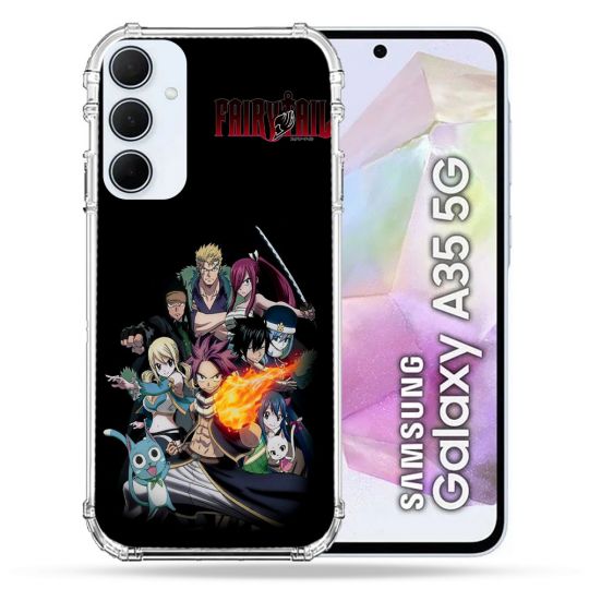Coque Renforcé Pour Samsung Galaxy A35 5G Manga Fairy Tail Logo Team