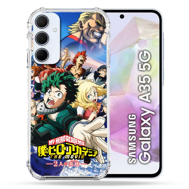 Coque Renforcé Pour Samsung Galaxy A35 5G Manga My Hero Academia Affiche