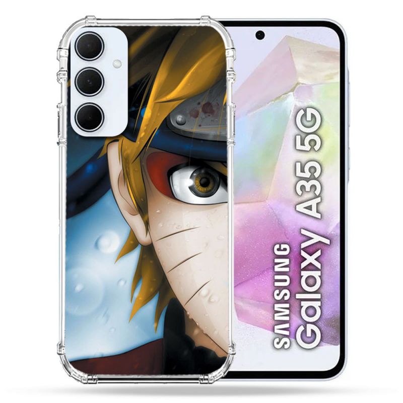 Coque Renforcé Pour Samsung Galaxy A35 5G Manga Naruto Blanc