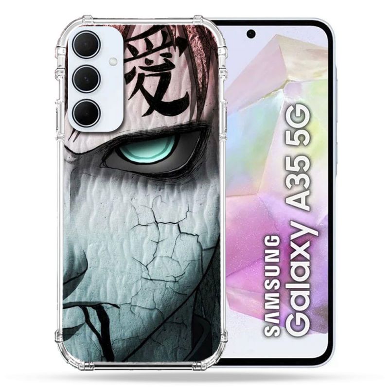 Coque Renforcé Pour Samsung Galaxy A35 5G Manga Naruto Gaara