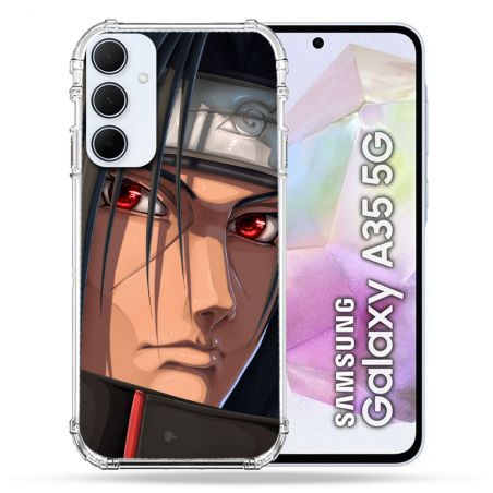 Coque Renforcé Pour Samsung Galaxy A35 5G Manga Naruto Itachi Visage