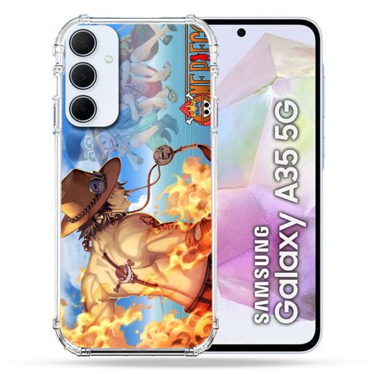 Coque Renforcé Pour Samsung Galaxy A35 5G Manga One Piece Ace Color