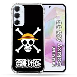 Coque Renforcé Pour Samsung Galaxy A35 5G Manga One Piece Tete de Mort