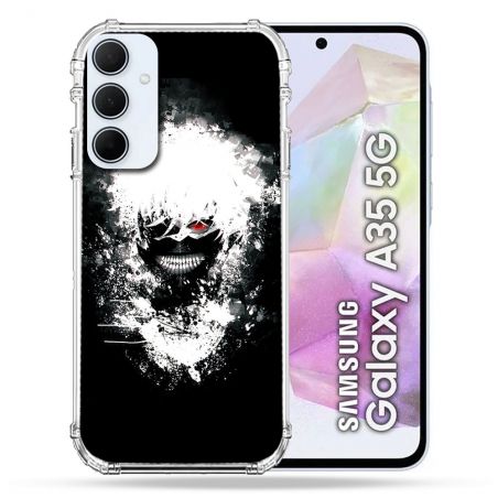 Coque Renforcé Pour Samsung Galaxy A35 5G Manga Tokyo Ghoul Kaneki Tag