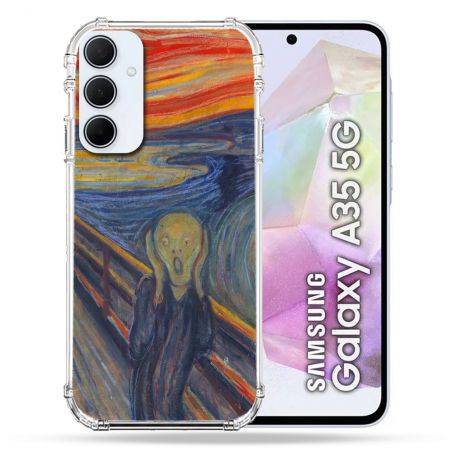 Coque Renforcé Pour Samsung Galaxy A35 5G Peinture Le Cri