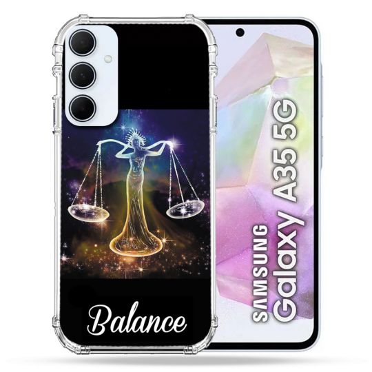 Coque Renforcé Pour Samsung Galaxy A35 5G Signe Zodiaque 2 Balance