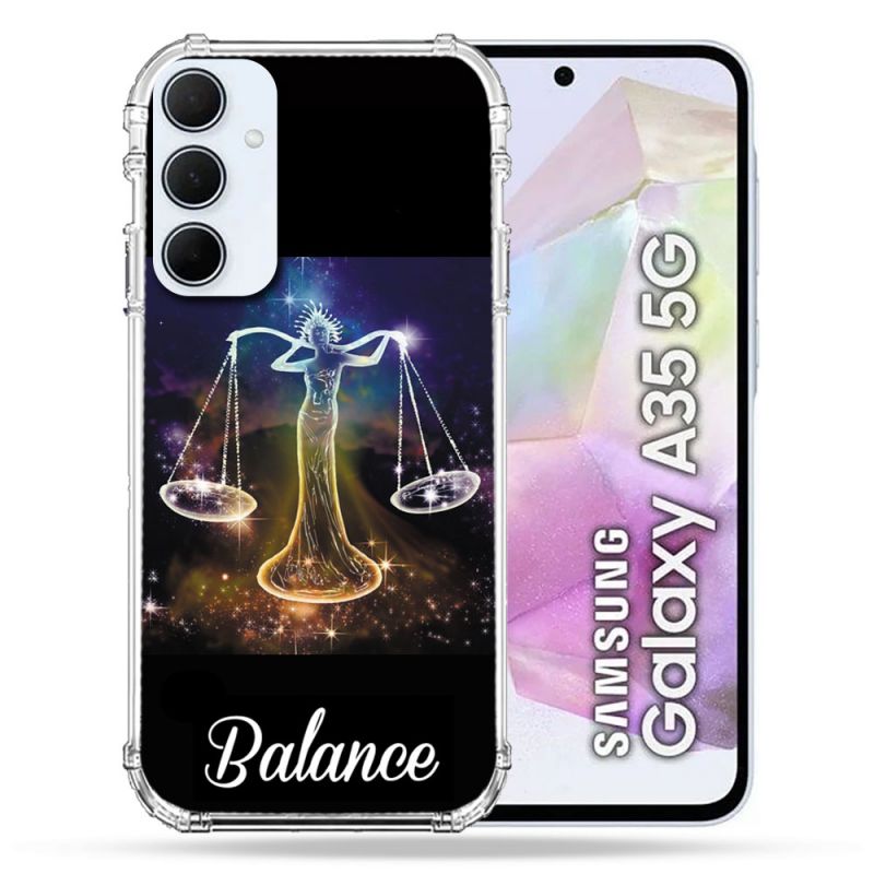 Coque Renforcé Pour Samsung Galaxy A35 5G Signe Zodiaque 2 Balance
