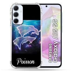 Coque Renforcé Pour Samsung Galaxy A35 5G Signe Zodiaque 2 Poisson