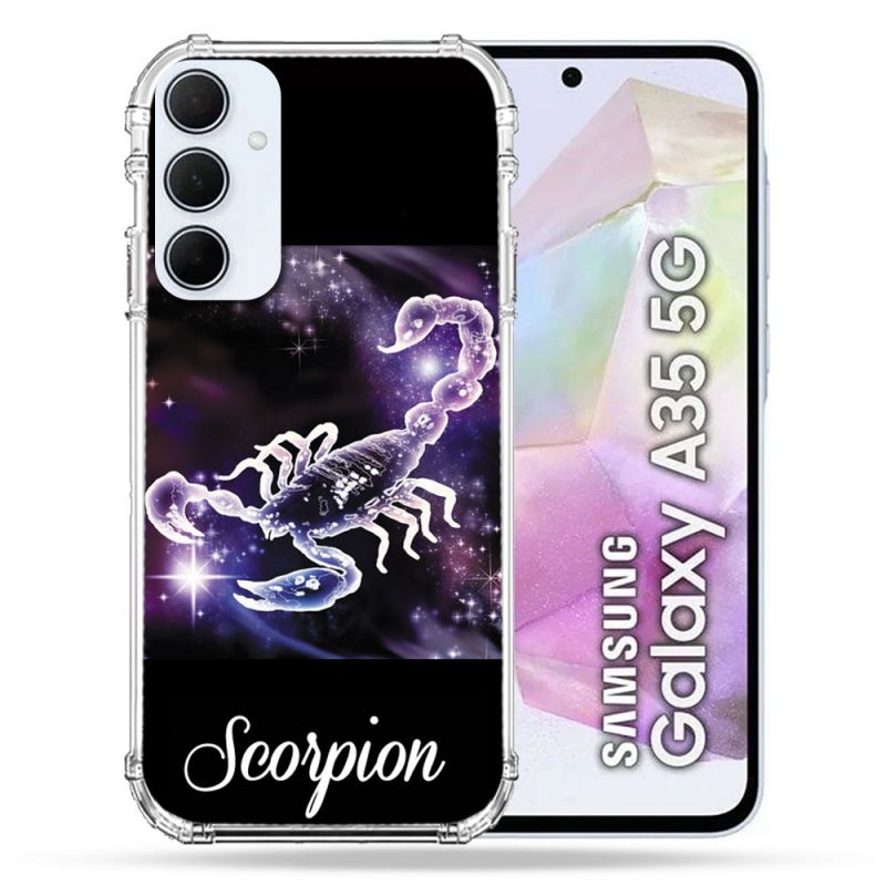 Coque Renforcé Pour Samsung Galaxy A35 5G Signe Zodiaque 2 Scorpion