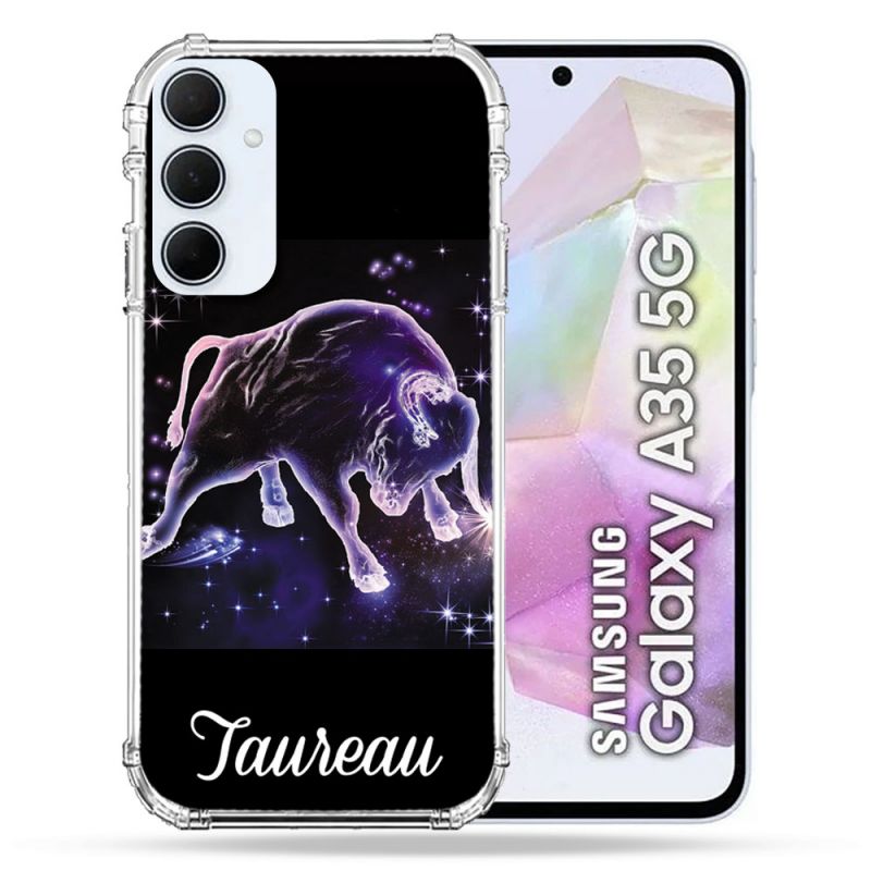 Coque Renforcé Pour Samsung Galaxy A35 5G Signe Zodiaque 2 Taureau