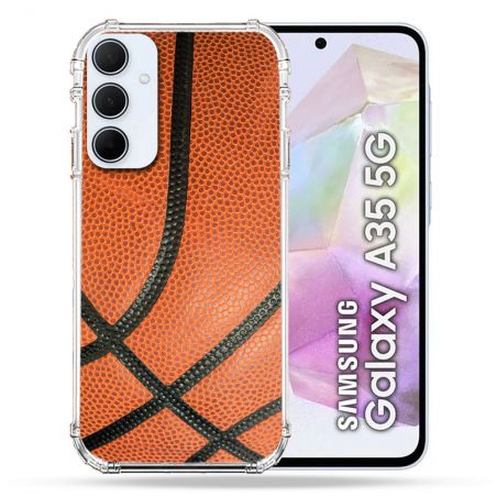 Coque Renforcé Pour Samsung Galaxy A35 5G Sport Ballon Basket