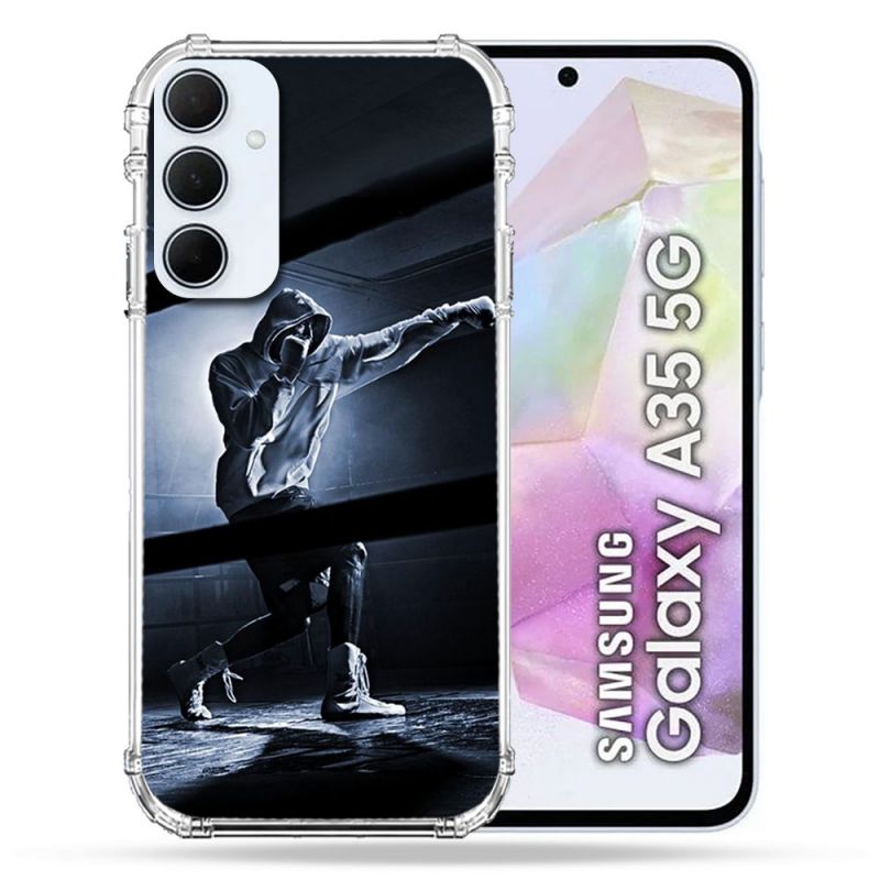 Coque Renforcé Pour Samsung Galaxy A35 5G Sport Boxe Poing