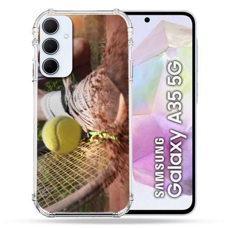 Coque Renforcé Pour Samsung Galaxy A35 5G Sport Tennis Glissade
