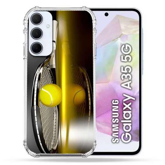 Coque Renforcé Pour Samsung Galaxy A35 5G Sport Tennis Reflet