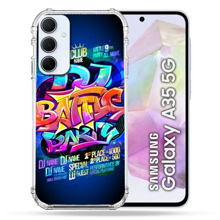 Coque Renforcé Pour Samsung Galaxy A35 5G Street Art Rap