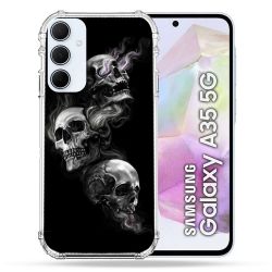 Coque Renforcé Pour Samsung Galaxy A35 5G Tete de Mort Triple