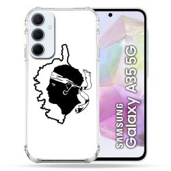 Coque Renforcé Pour Samsung Galaxy A35 5G Voyage Corse Blanc