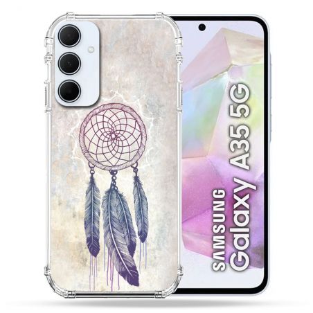 Coque Renforcé Pour Samsung Galaxy A35 5G Zen Attrape Reve Blanc