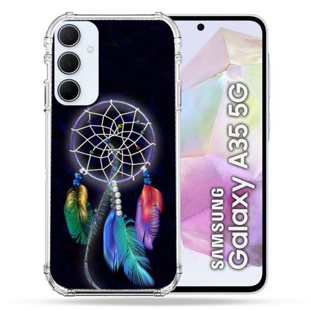 Coque Renforcé Pour Samsung Galaxy A35 5G Zen Attrape Reve Multicolore