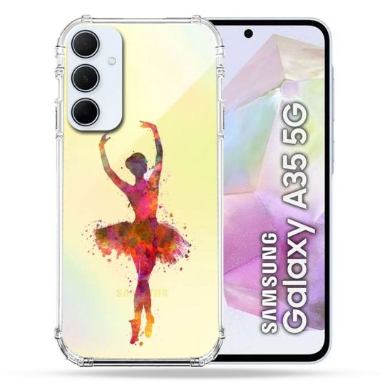 Coque Renforcé Transparente Pour Samsung Galaxy A35 5G Danseuse etoile