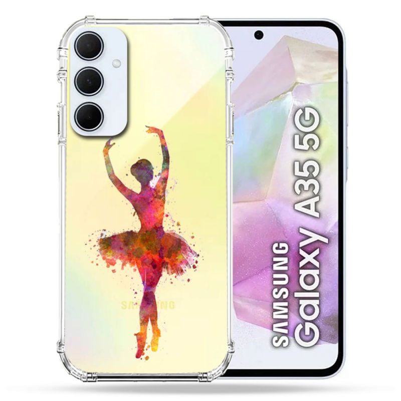 Coque Renforcé Transparente Pour Samsung Galaxy A35 5G Danseuse etoile