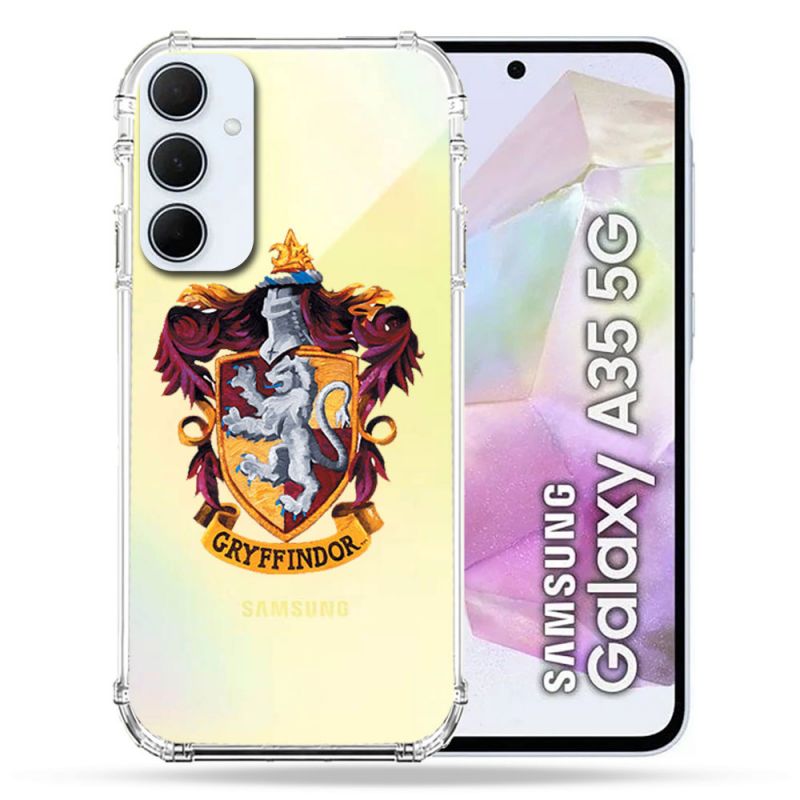 Coque Renforcé Transparente Pour Samsung Galaxy A35 5G Harry Potter Griffindor