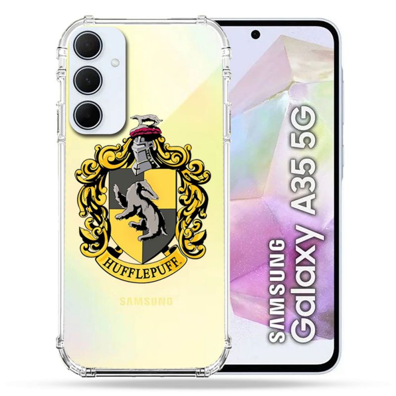 Coque Renforcé Transparente Pour Samsung Galaxy A35 5G Harry Potter Hufflepuff