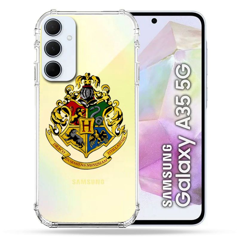 Coque Renforcé Transparente Pour Samsung Galaxy A35 5G Harry Potter Poudlard