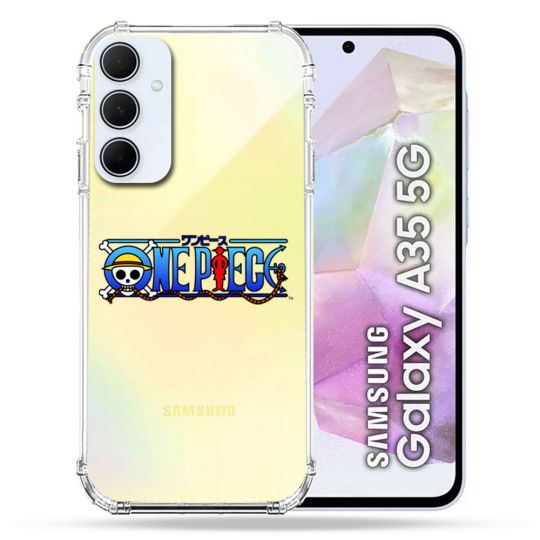 Coque Renforcé Transparente Pour Samsung Galaxy A35 5G One Piece Logo