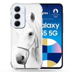 Coque Renforcé Pour Samsung Galaxy A55 5G Animal Cheval Cristal
