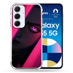 Coque Renforcé Pour Samsung Galaxy A55 5G Arcane Jynx Rose