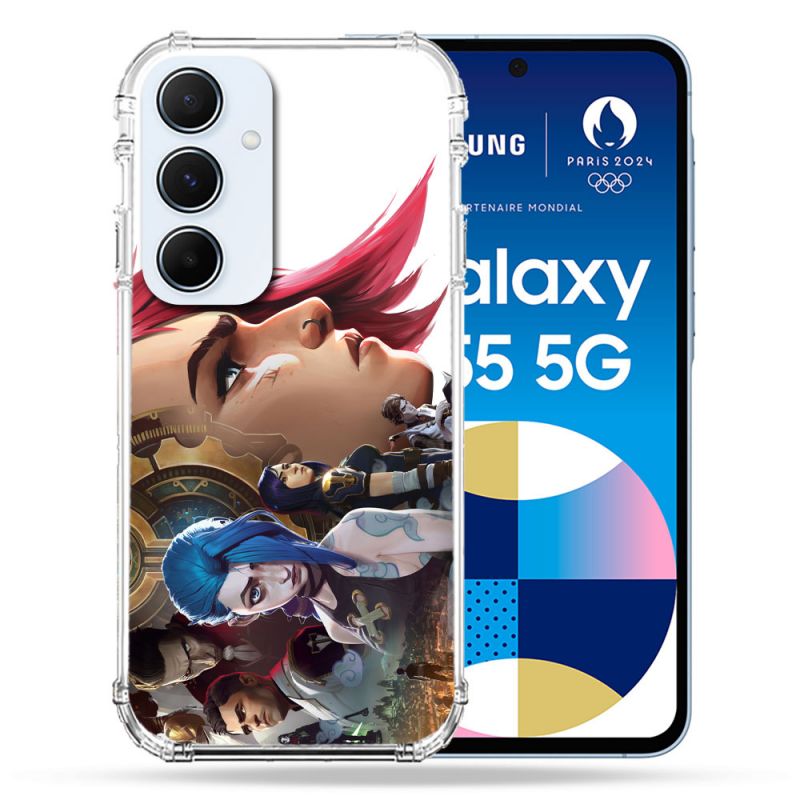 Coque Renforcé Pour Samsung Galaxy A55 5G Arcane Jynx Sœur