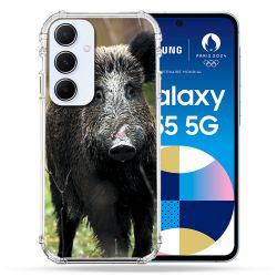 Coque Renforcé Pour Samsung Galaxy A55 5G Chasse Sanglier bois