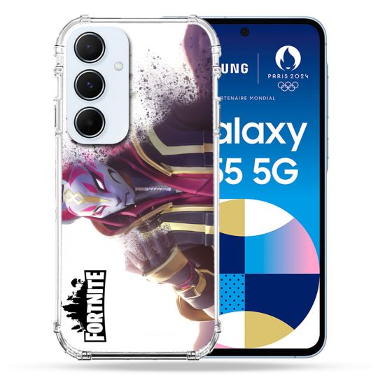 Coque Renforcé Pour Samsung Galaxy A55 5G Fortnite Blanc