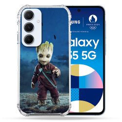 Coque Renforcé Pour Samsung Galaxy A55 5G Groot Bleu