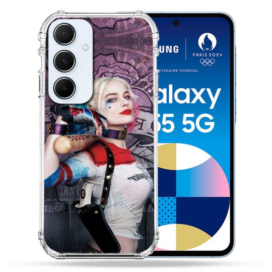 Coque Renforcé Pour Samsung Galaxy A55 5G Harley Quinn Batte