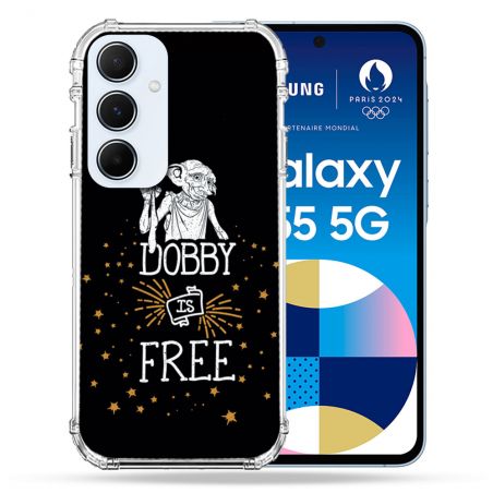 Coque Renforcé Pour Samsung Galaxy A55 5G Harry Potter Dobby Free Noir