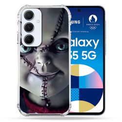 Coque Renforcé Pour Samsung Galaxy A55 5G Horreur Chucky Cicatrice