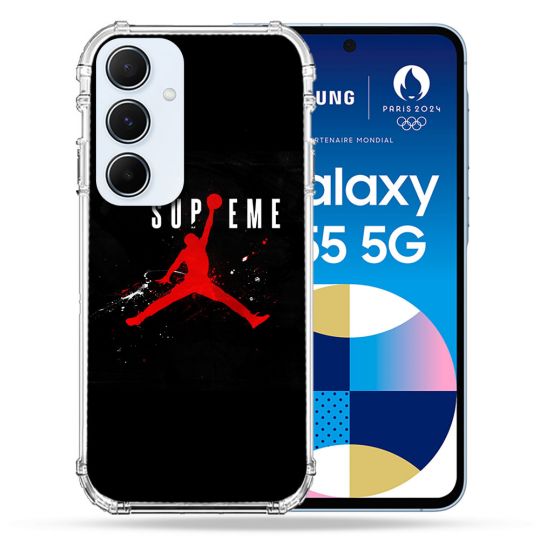 Coque Renforcé Pour Samsung Galaxy A55 5G Jordan Supreme Noir