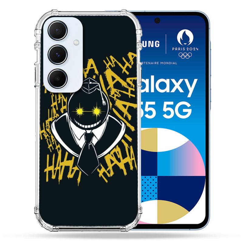 Coque Renforcé Pour Samsung Galaxy A55 5G Manga Assassination Classroom Kuro Noir