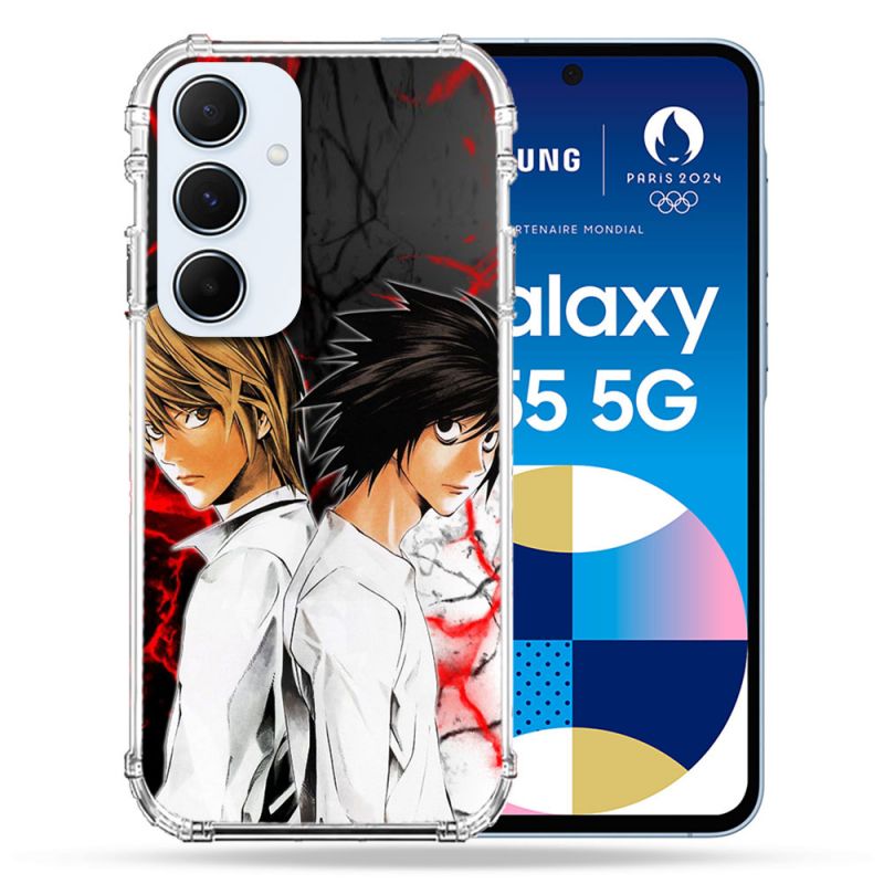 Coque Renforcé Pour Samsung Galaxy A55 5G Manga Death Note Duo