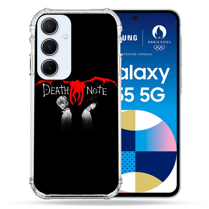 Coque Renforcé Pour Samsung Galaxy A55 5G Manga Death Note Noir