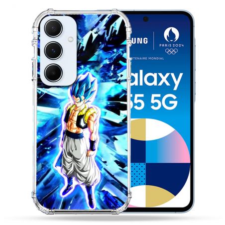 Coque Renforcé Pour Samsung Galaxy A55 5G Manga Dragon Ball Gogeta Lumiere