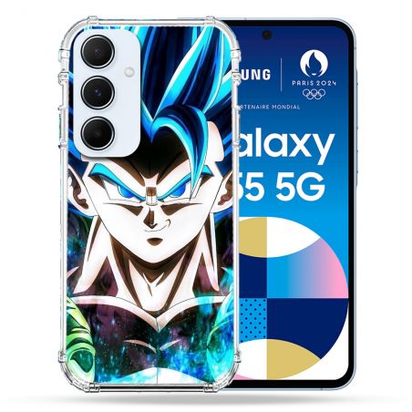 Coque Renforcé Pour Samsung Galaxy A55 5G Manga Dragon Ball Gogeta Visage