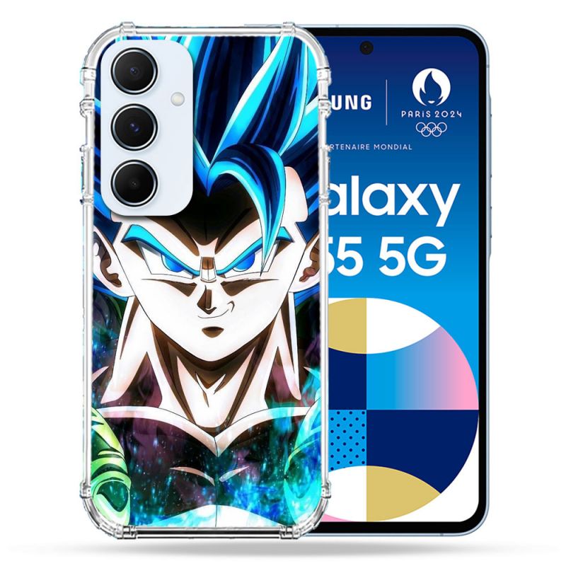 Coque Renforcé Pour Samsung Galaxy A55 5G Manga Dragon Ball Gogeta Visage