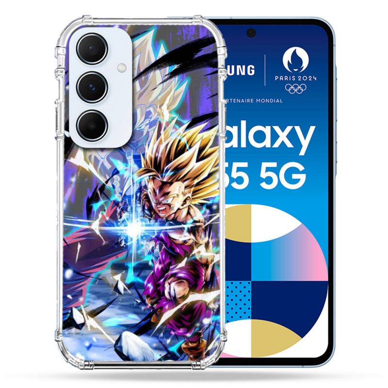 Coque Renforcé Pour Samsung Galaxy A55 5G Manga Dragon Ball Sangohan Duo