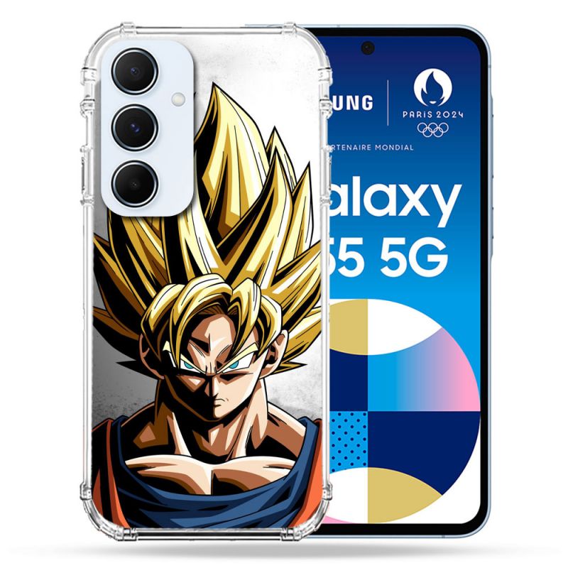Coque Renforcé Pour Samsung Galaxy A55 5G Manga Dragon Ball Sangoku Portrait